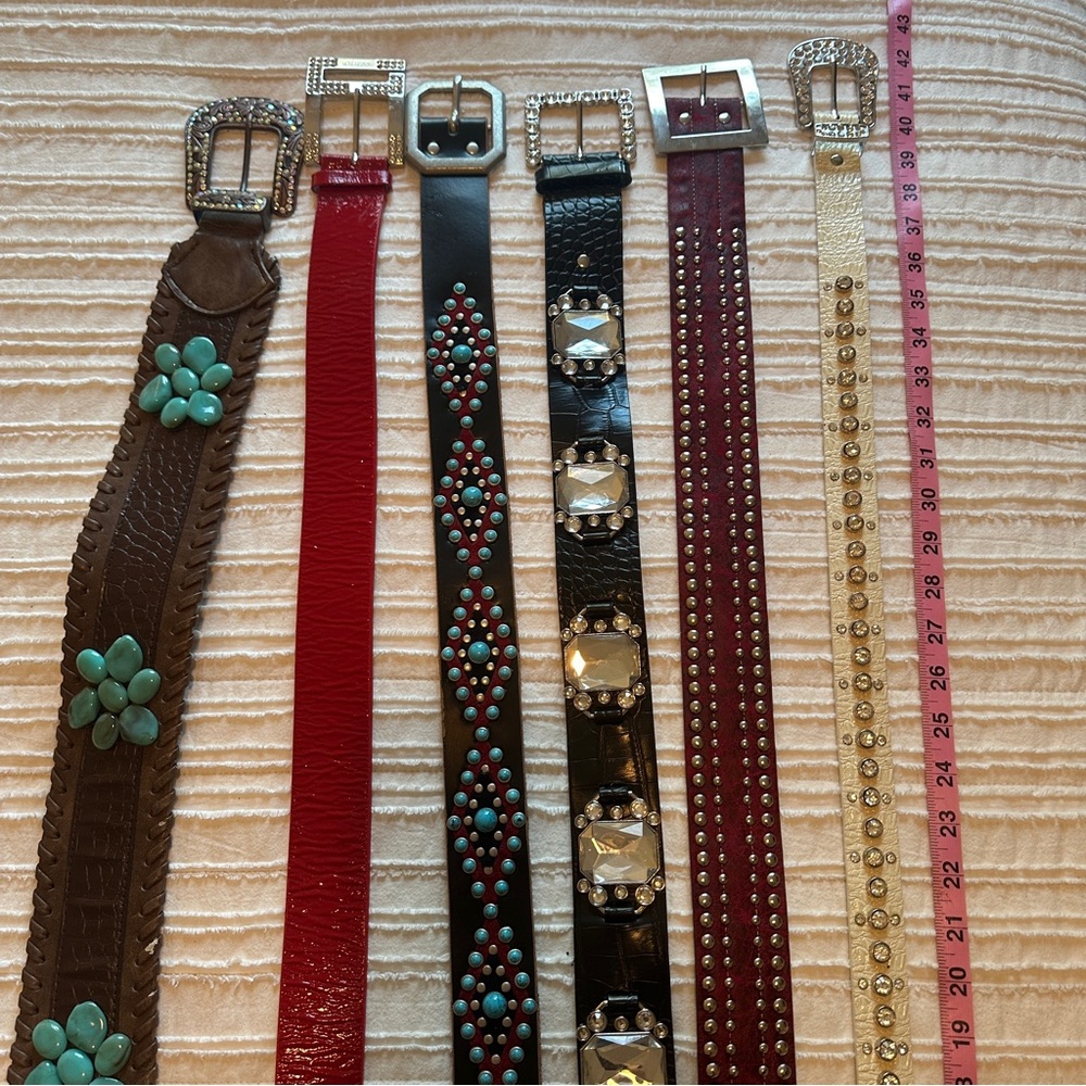 Guess Women's Belts Collection - Red, Brown, Black, Cream